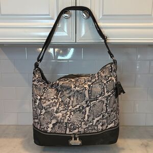 Armani Exchange Bag Purse Handbag Snakeskin Patterned Convertible Shoulder Bag